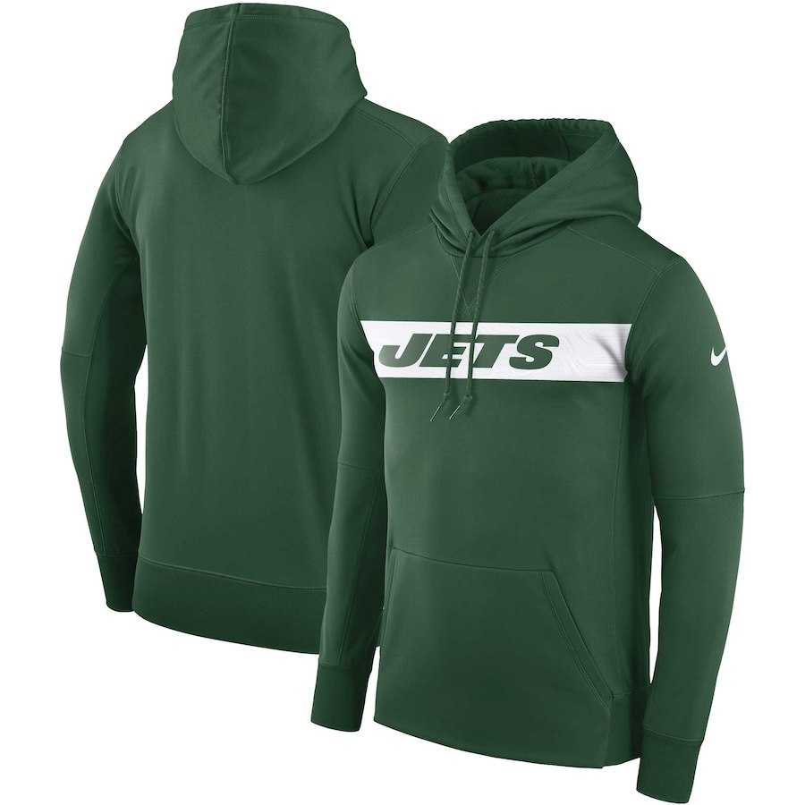 Men's New York Jets Nike Sideline Team Performance Pullover Hoodie Green,We sell and wholesale Men's New York Jets Nike Sideline Team Performance Pullover Hoodie Green on line form chian!